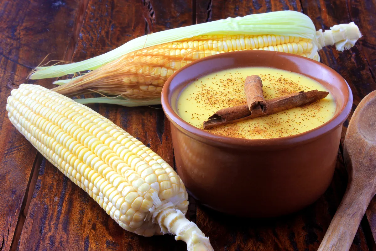 comidas típicas de festa junina Curau de milho