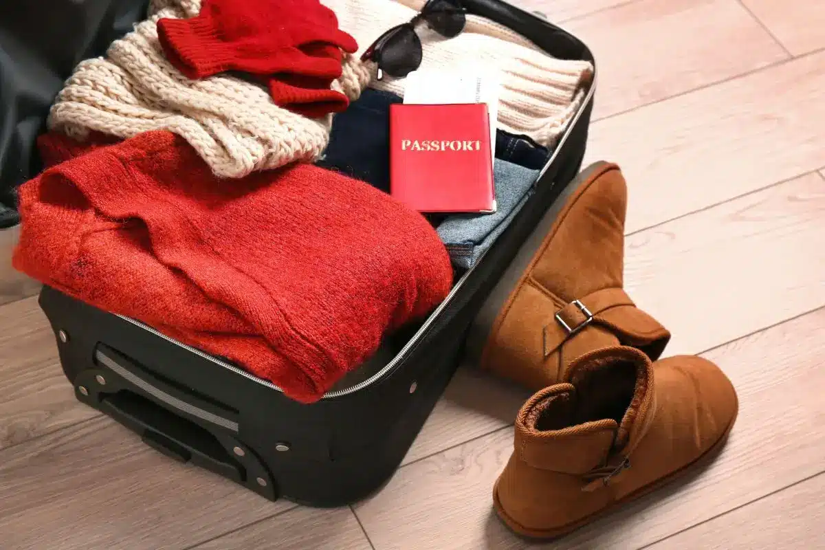 o que levar na mala no frio, check list de viagem de inverno, agasalhos e botas de frio
