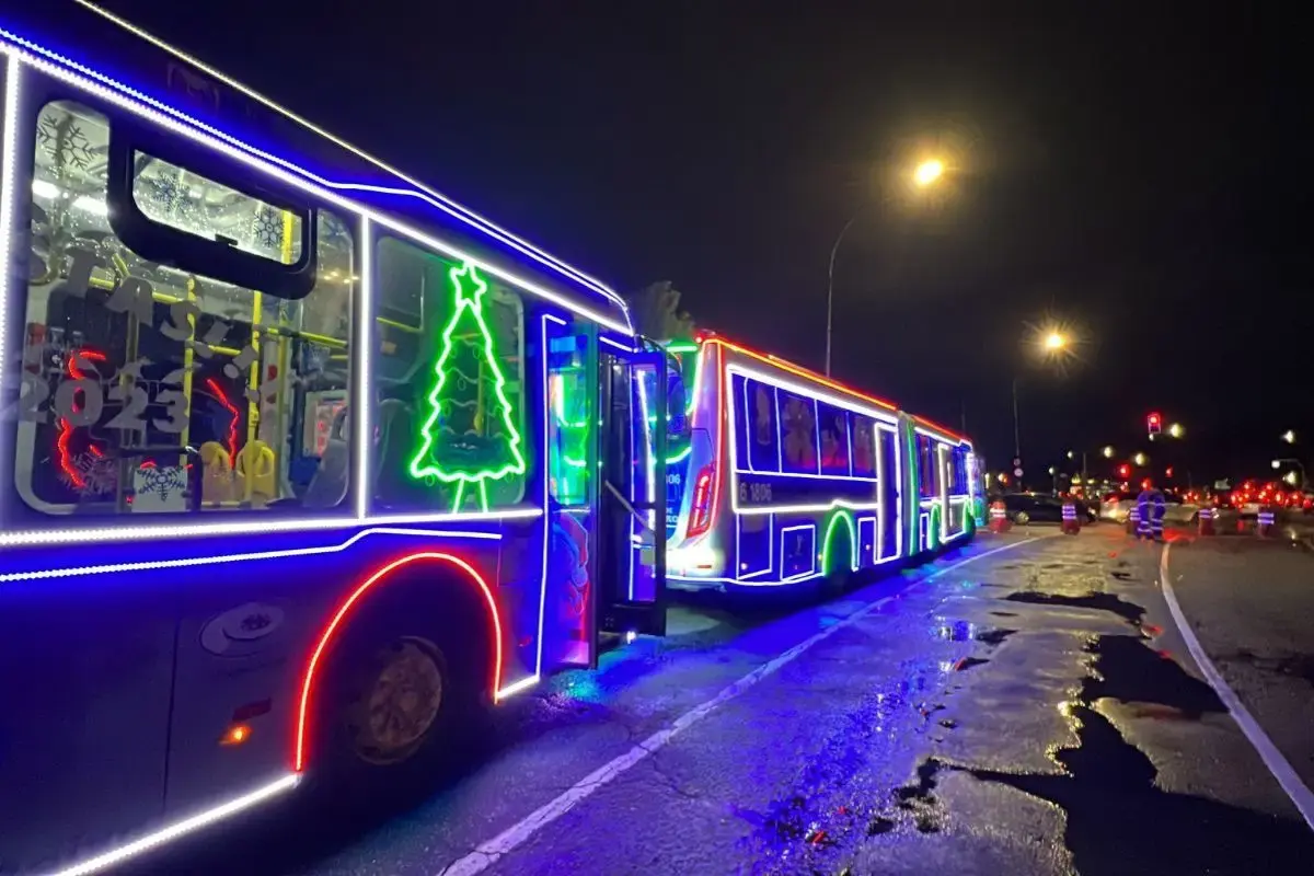 Ônibus iluminados Natal SP