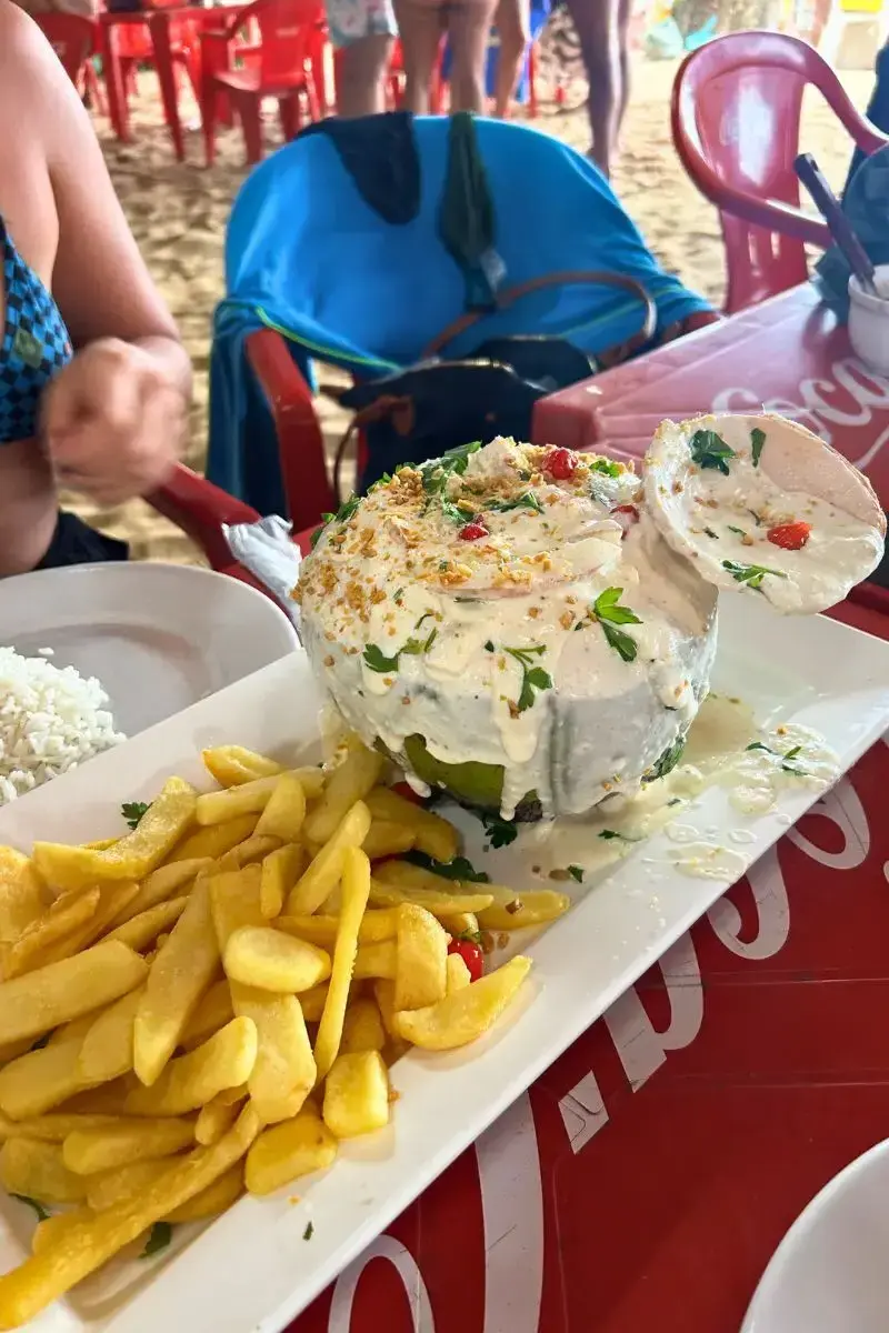 camarão no coco ilha grande