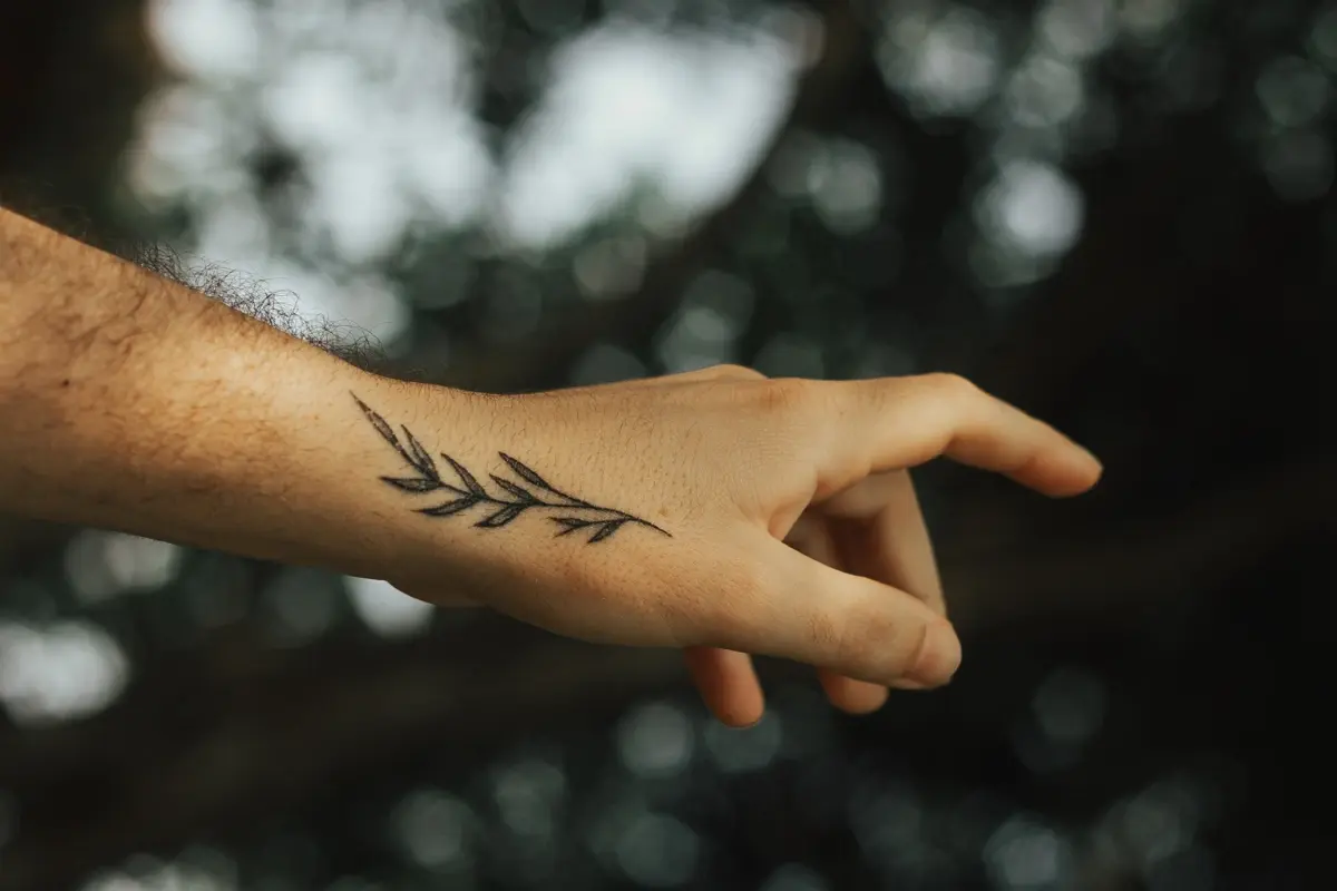 Tatuagem de Viagem: 50 ideias criativas e seus significados para eternizar seu roteiro Tattoo pode fazer uma homenagem a flora local. Fonte: Canva.